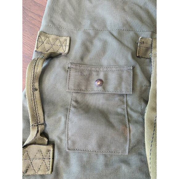 Vintage US Military Army Canvas Duffle Duffel Bag Distressed Patina Drawstring J - Picture 6 of 16